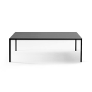 tavolo Helsinki 35 finitura exclusive ossidiana opaco e piano in ceramica ambra 90x200