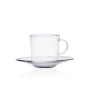 6 tazze caffè con piatto