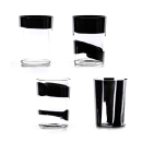 set 4 bicchieri Black Belt