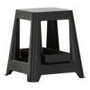 Chap stool con con contenitore Nero intenso