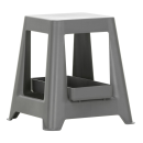 Chap stool con con contenitore Grigio scuro
