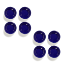 set 8 coppette Feast lapis lazuli swirl-stripes cm 7,5