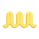 portaoggetti da parete Swell giallo