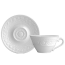 6 tazze té con piatto